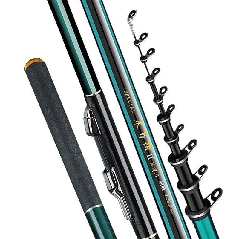 Fishing Rod Surf - Joran pancing karbon tinggi 2.7m-7.2m, joran