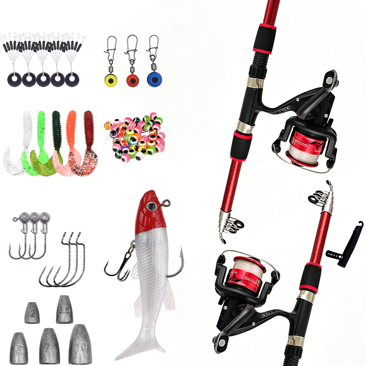 Kombo Joran dan Reel Pancing 1 - Fishing Rod Combo ulasan dan harga