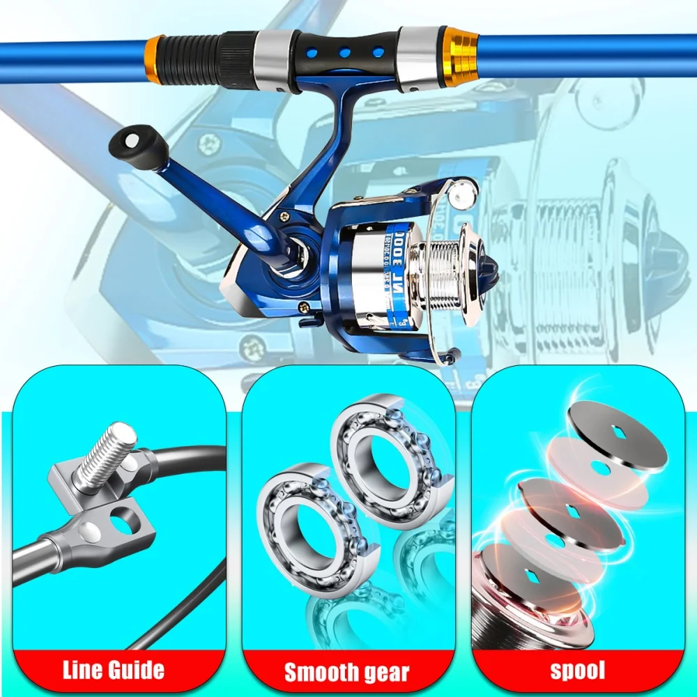 Set Joran Pancing Serat Kaca T - Fishing Rod Combo ulasan dan harga